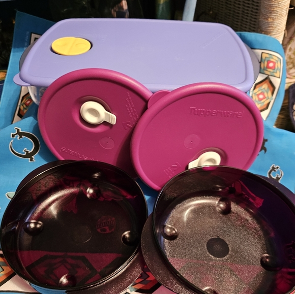 Tupperware Vent and Serve and Rock and Serve Divided Storage Container - Picture 2 of 2